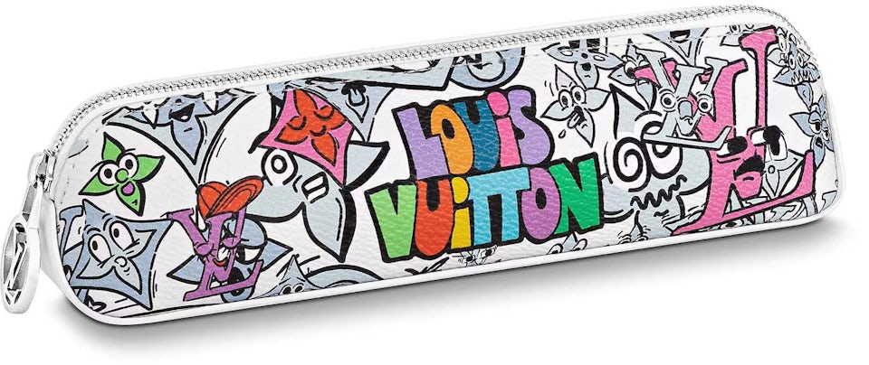Louis Vuitton Pencil Pouch MNG Comics Multicolored in Coated Canvas /  Cowhide Leather with Silver-tone - US