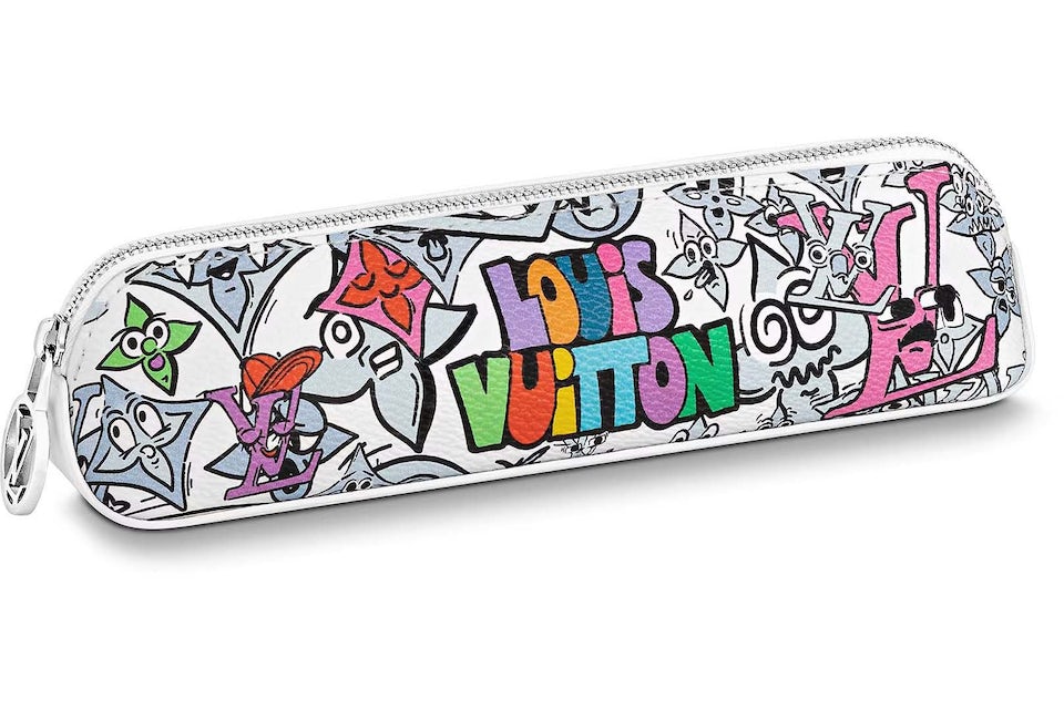 Louis Vuitton Pencil Pouch MNG Comics Multicolored in Coated Canvas /  Cowhide Leather with Silver-tone - US