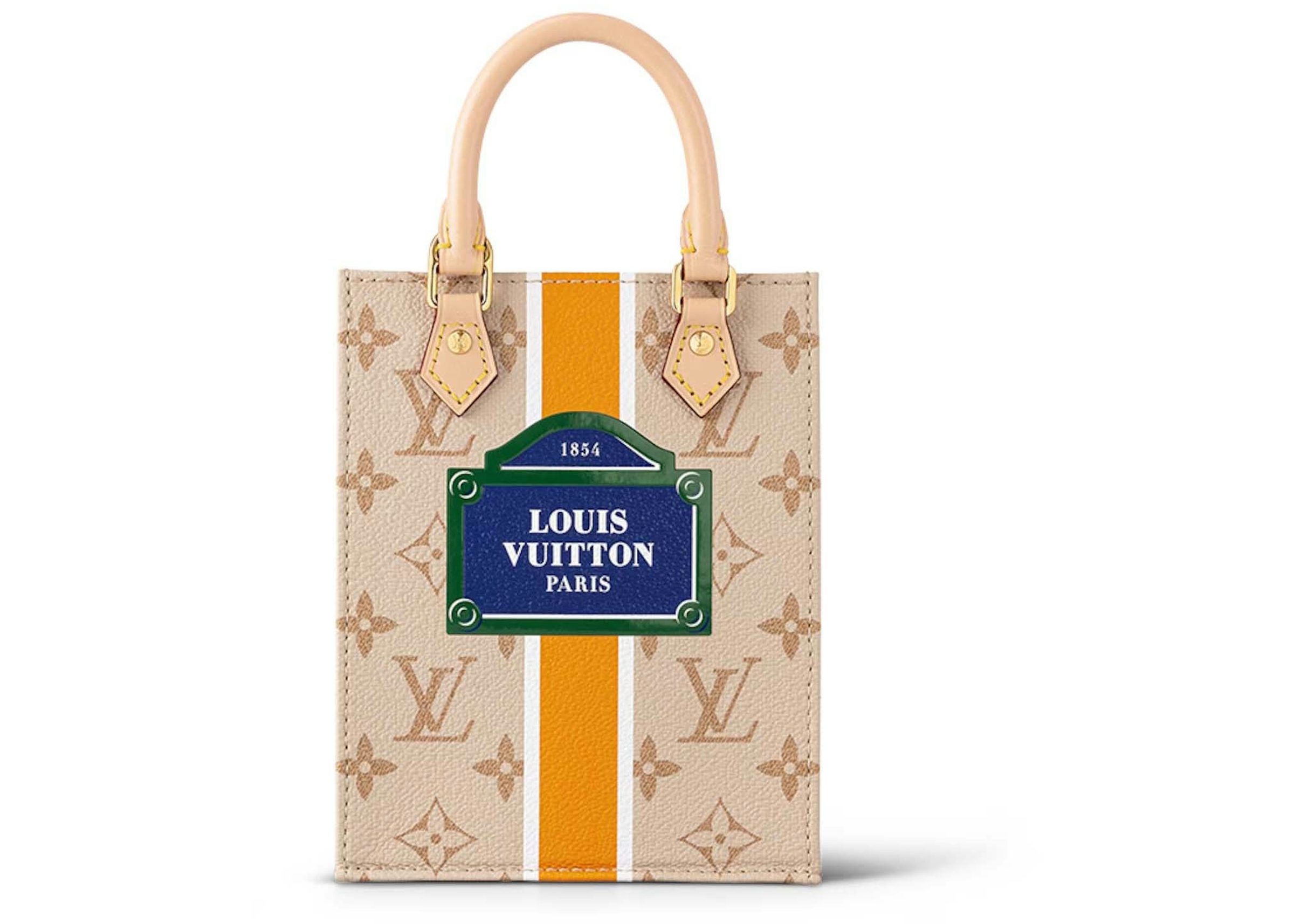 Louis Vuitton MONOGRAM Petit Sac Plat Bag Monogram coated canvas