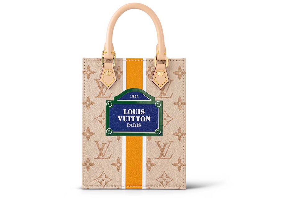 Louis Vuitton Petit Sac Plat Beige/Ocher in Monopaname Coated