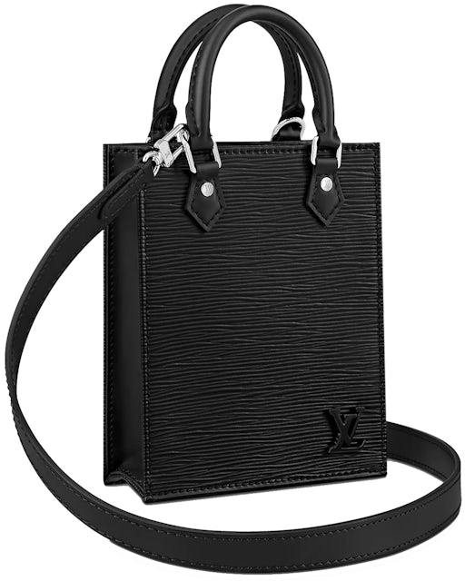 Louis Vuitton Petit Sac Plat Epi Leather Black in Cowhide Leather