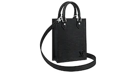 Louis Vuitton Petit Sac Plat Epi Leather Black