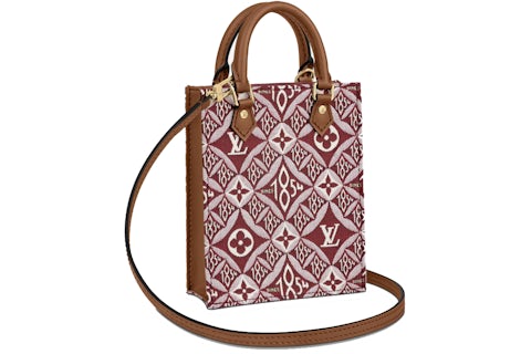 Louis Vuitton Petit Sac Plat Since 1854 Bordeaux in Jacquard