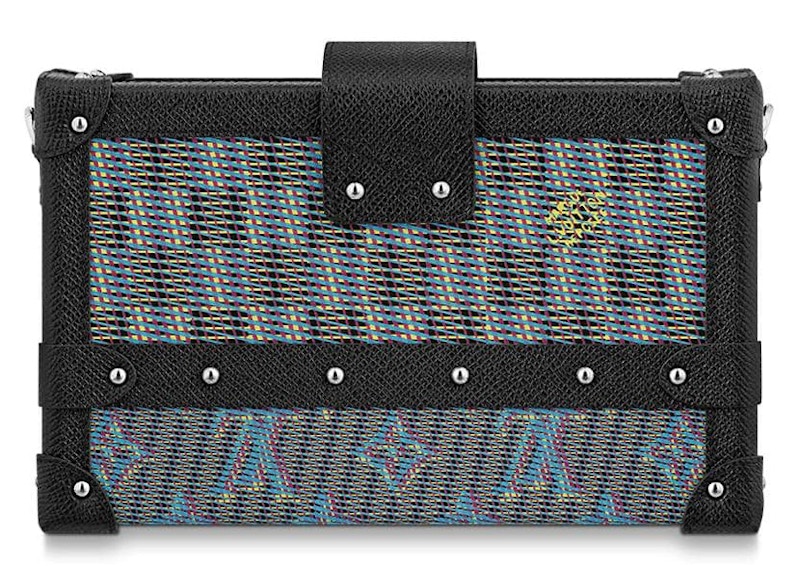 Louis Vuitton Petite Malle Damier Monogram LV Pop Blue in Calf Leather