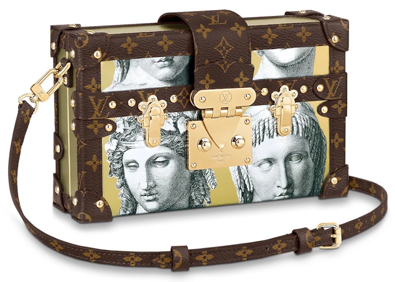 Louis Vuitton x Fornasetti Petite Malle Faded Portrait Gold/Brown in Cowhide Leather with Gold-tone - US