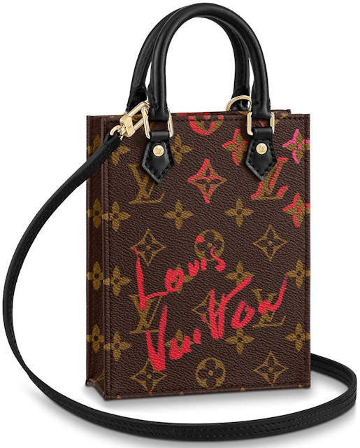 Louis Vuitton Limited Edition Petite Sac Plat Monogram Brown in Coated Canvas with Gold-tone