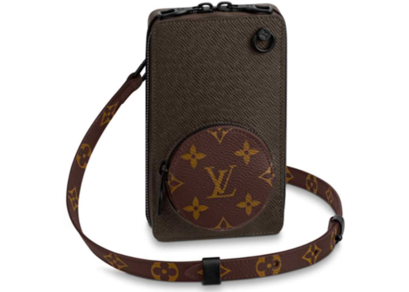 Louis Vuitton Phone Box Case Green Brown Monogram LV Logo