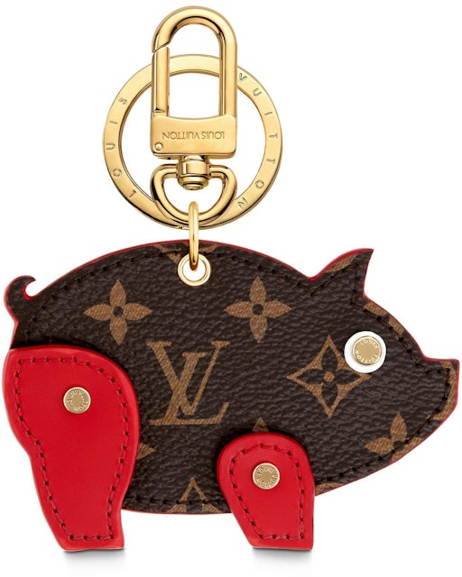Accessory Bag or keychain Luis Vuitton Plush LV leather dog