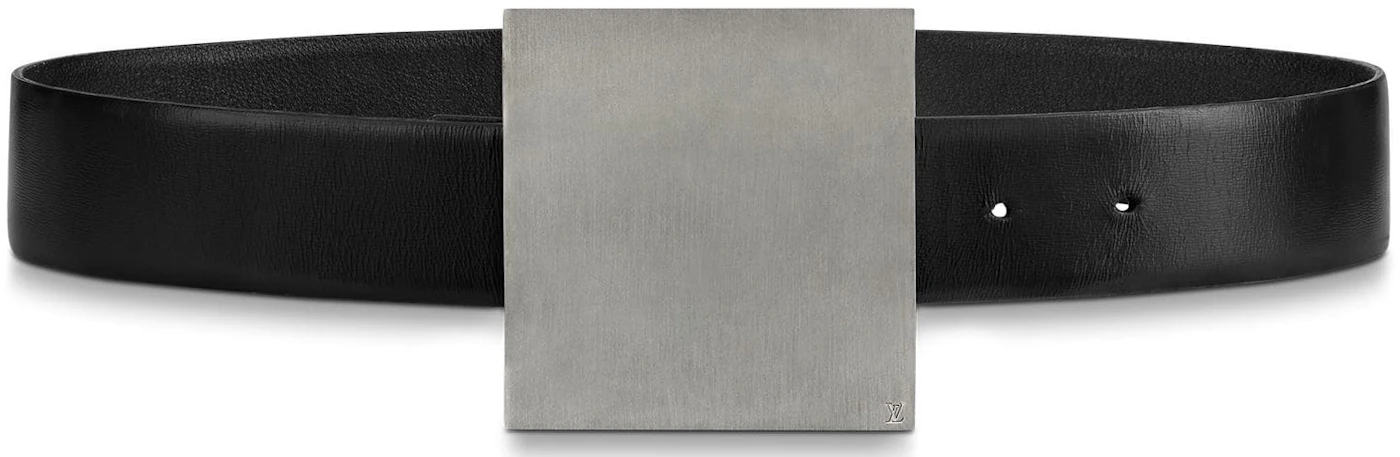 Louis Vuitton Monogram Plaque Belt in Brown
