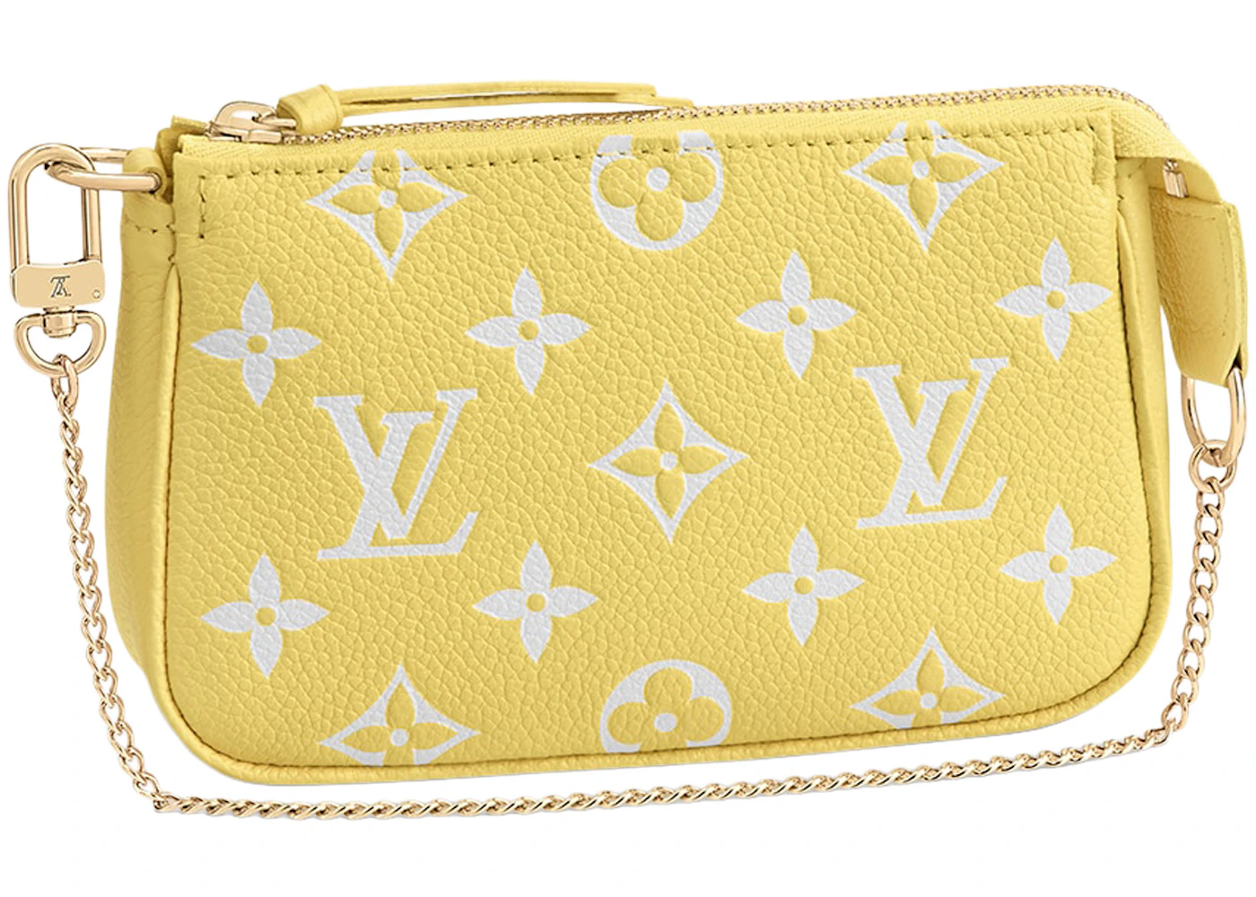 Louis Vuitton Pochette Accessories Mini Monogram Empreinte Embossed Lemon  Curd Yellow in Cowhide Leather with Gold-tone - US