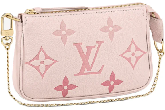 Louis Vuitton Pochette Accessories Mini Rosebud in Empreinte Embossed ...