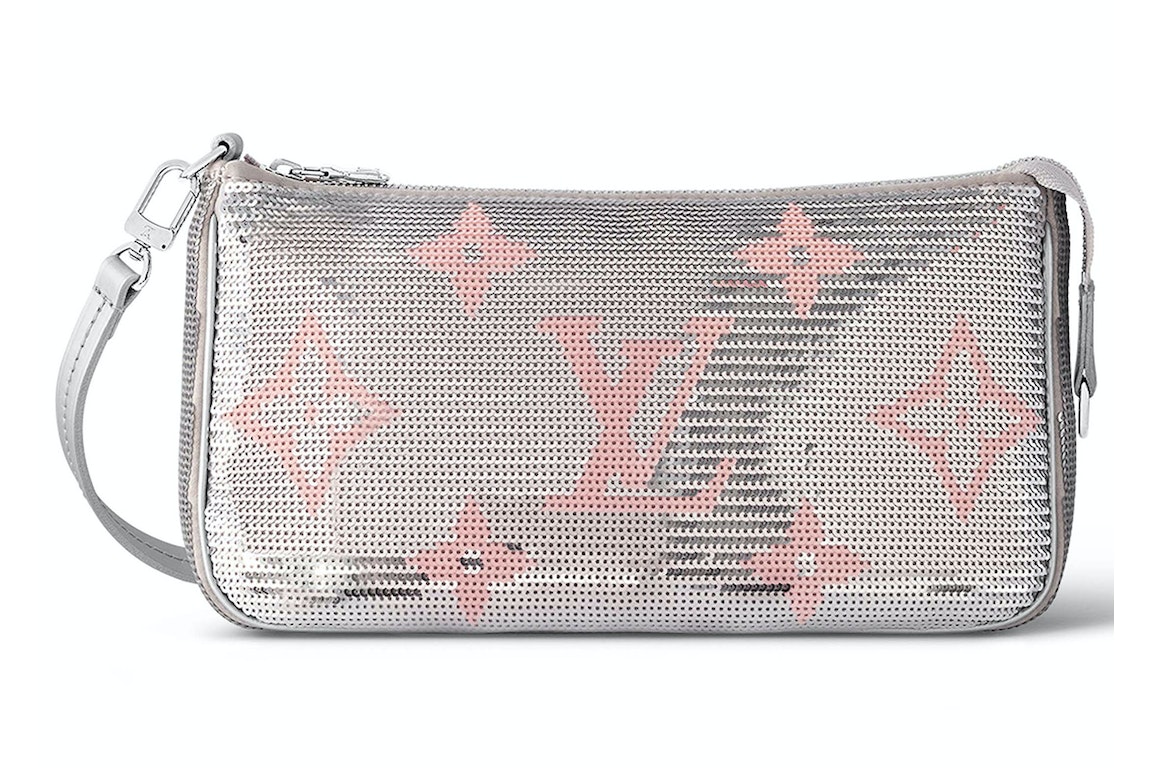 Pre-owned Louis Vuitton Pochette Accessories Silver Pink