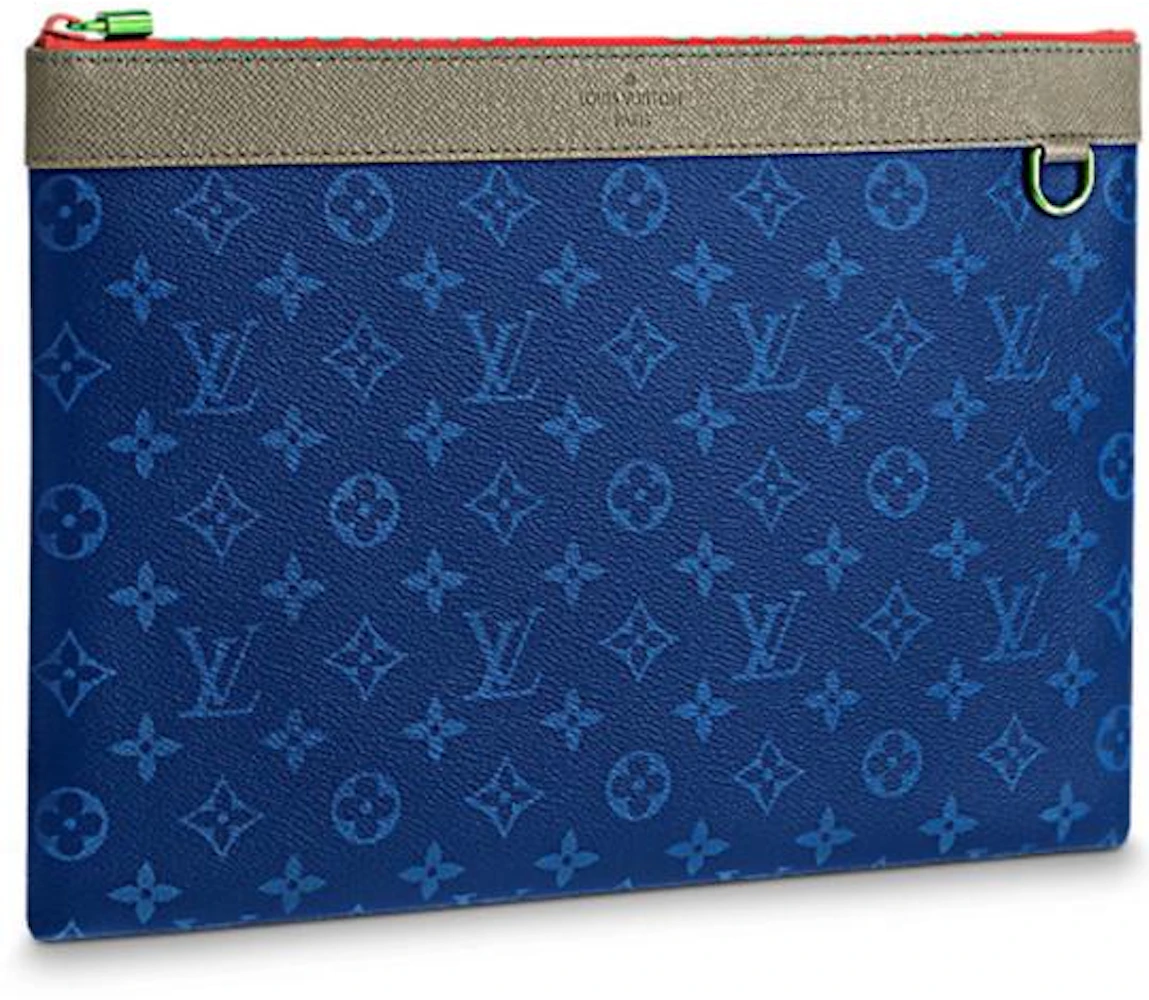 Louis Vuitton Pochette Apollo Monogram Pacific Taiga Blue in