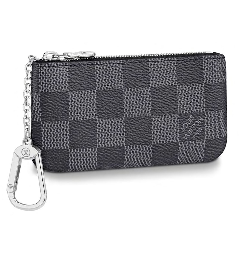Louis Vuitton Pochette Cle Key Pouch Damier Graphite Black/Gray in