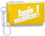 Louis Vuitton Key Pouch Pink in Coated Canvas with Gold-tone - US