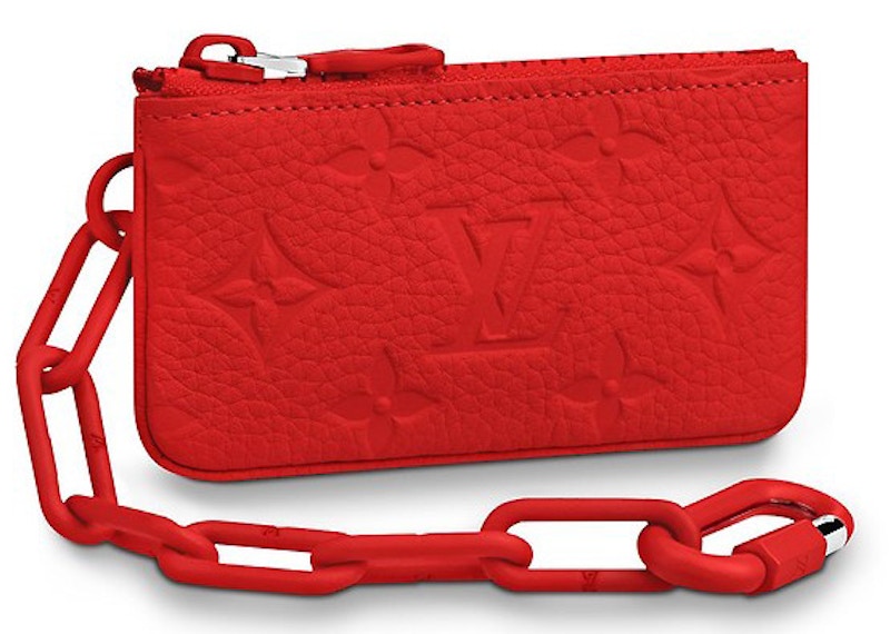 Louis vuitton best sale red key pouch