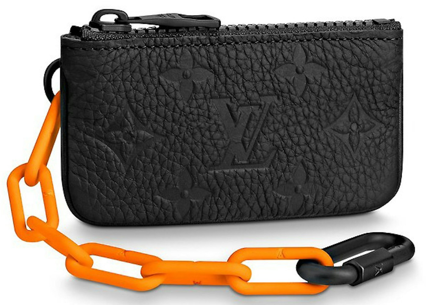 Louis Vuitton Cles in Canvas with Orange/Black