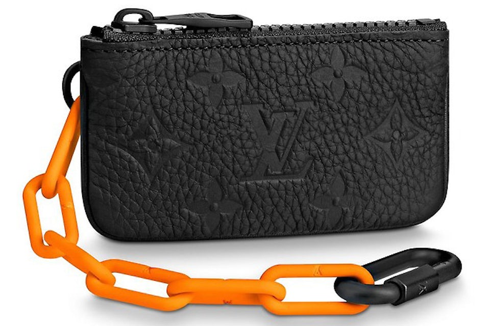 Louis Vuitton Pochette Cles Monogram Orange Black