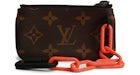 Louis Vuitton Pochette Cles Monogram Orange Brown