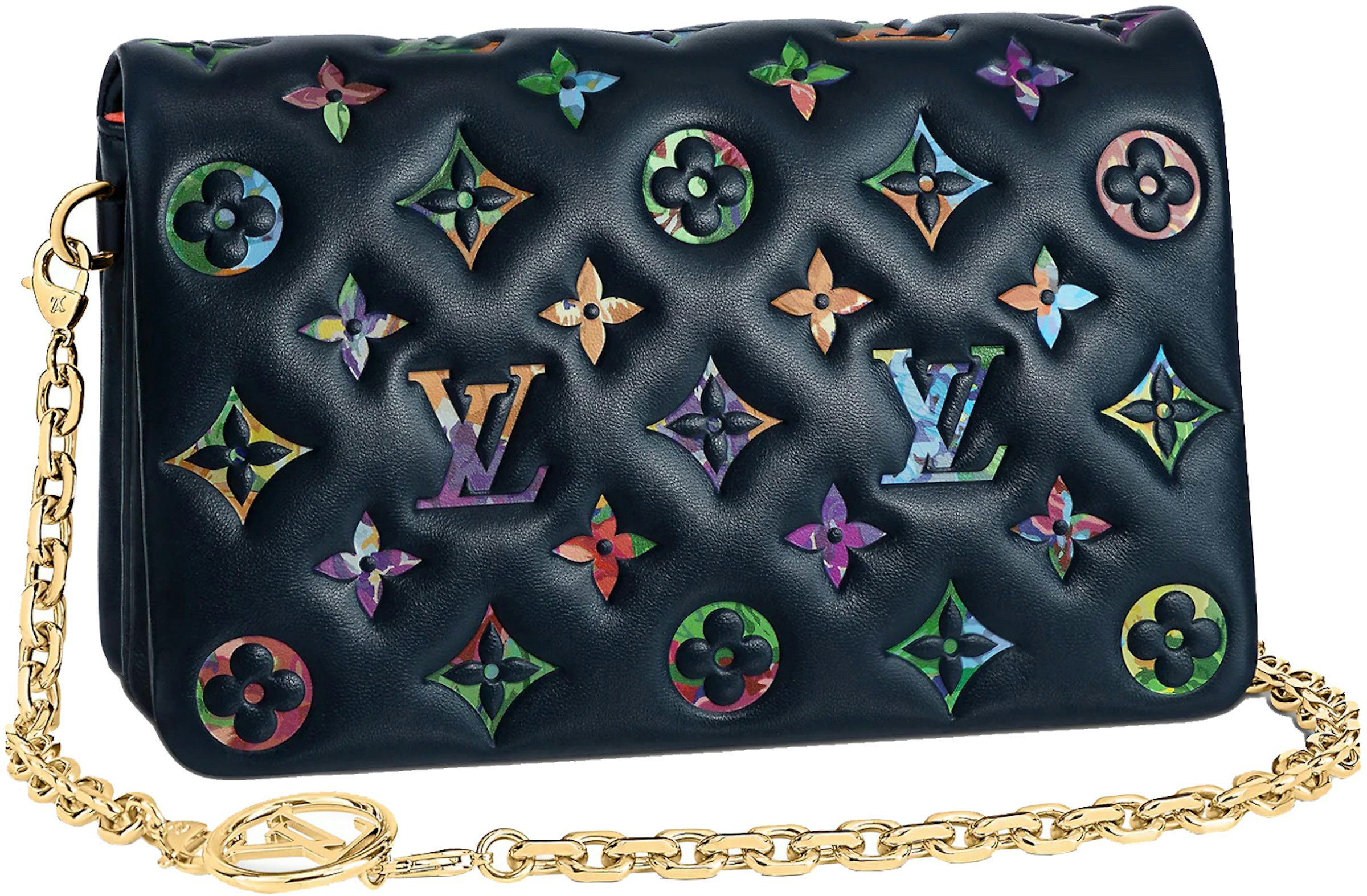 Louis Vuitton POCHETTE COUSSIN unboxing/LV- Chanel WOC Size Comparison. 