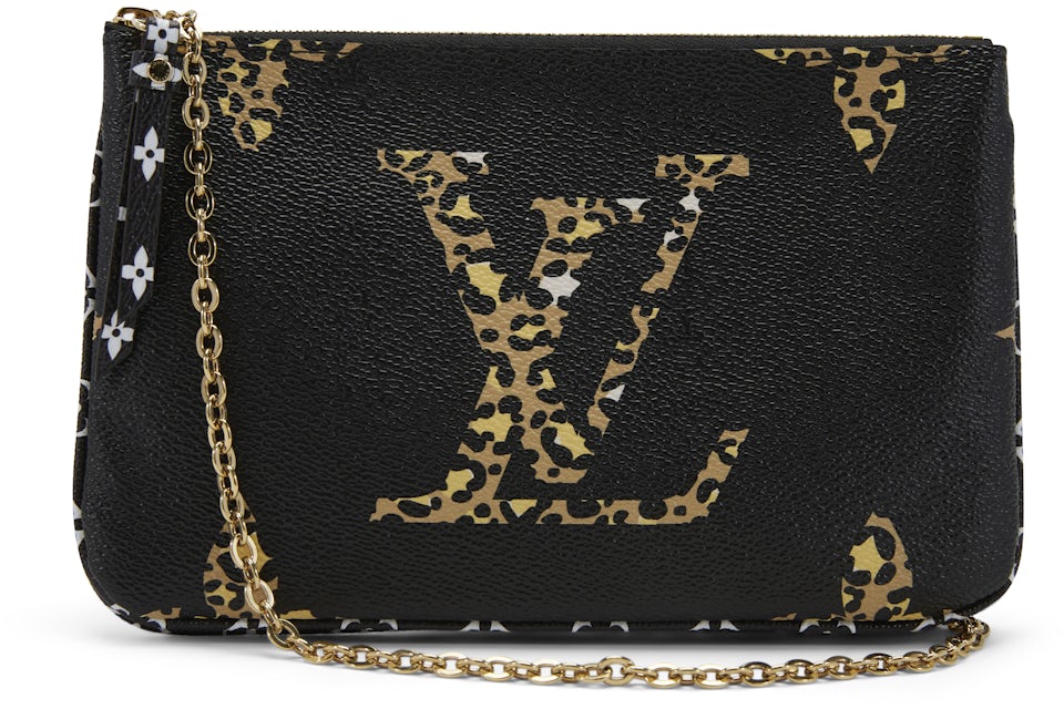 Louis Vuitton Pochette Double Zip Monogram Giant Jungle Black