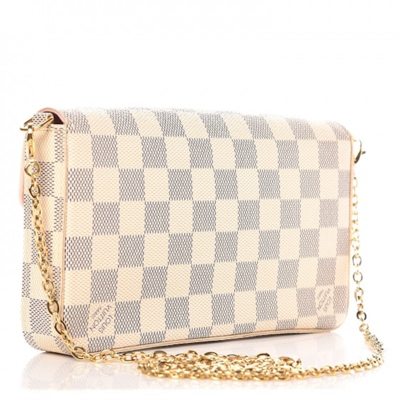 Pochette felicie damier on sale azur