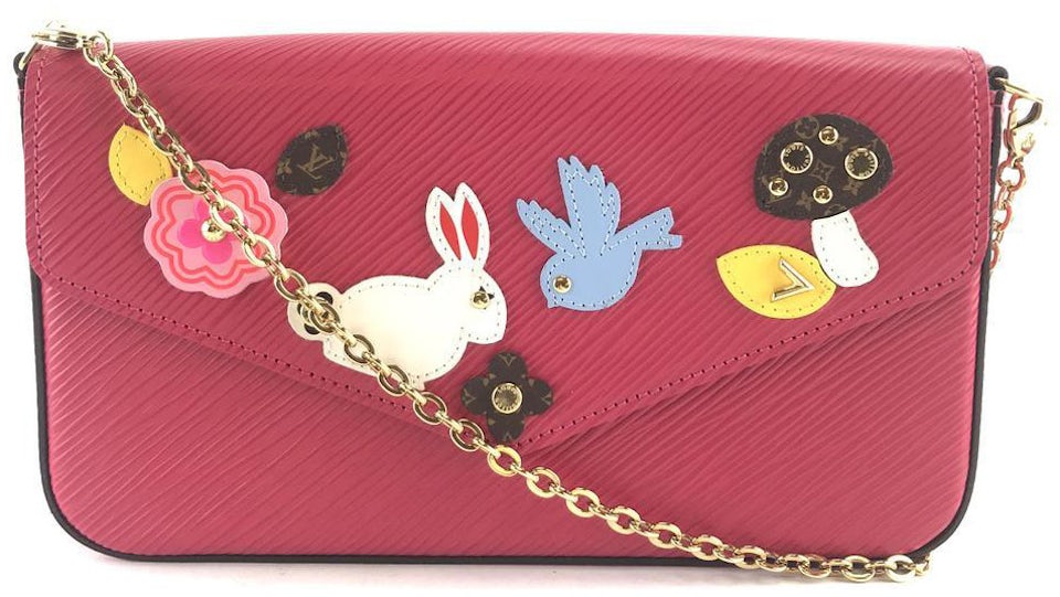 Louis Vuitton Pochette Felicie Epi Bunny Bird Patches (Without  Acceessories) Pink in Epi Leather with Gold-tone - US