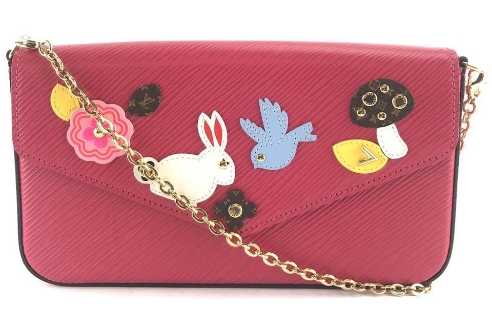 Louis Vuitton Pochette Felicie Epi Bunny Bird Patches (Without  Acceessories) Pink in Epi Leather with Gold-tone - US