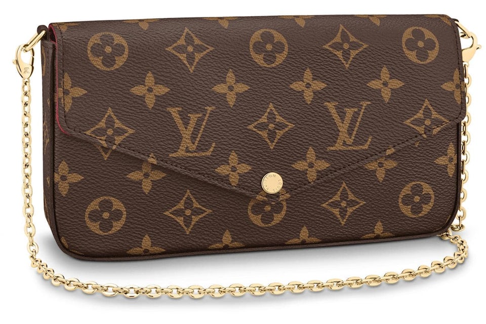 Louis Vuitton Pochette Felicie Monogram (Without Accessories) Fuchsia  Lining in Toile Coated Canvas with Gold-tone - US