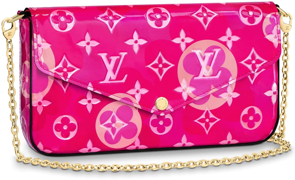 Louis Vuitton Pochette Felicie Monogram Fuchsia Lining for Women