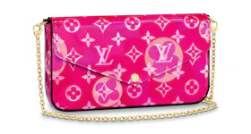 Louis Vuitton Pochette Felicie Monogram Fuschia Pink