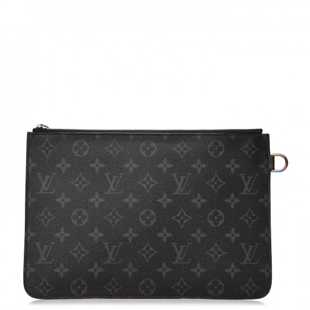 Louis Vuitton x fragment Key Pouch Flash Drive Monogram Eclipse Black/Grey  in Canvas with Silver-tone/Iridescent - US