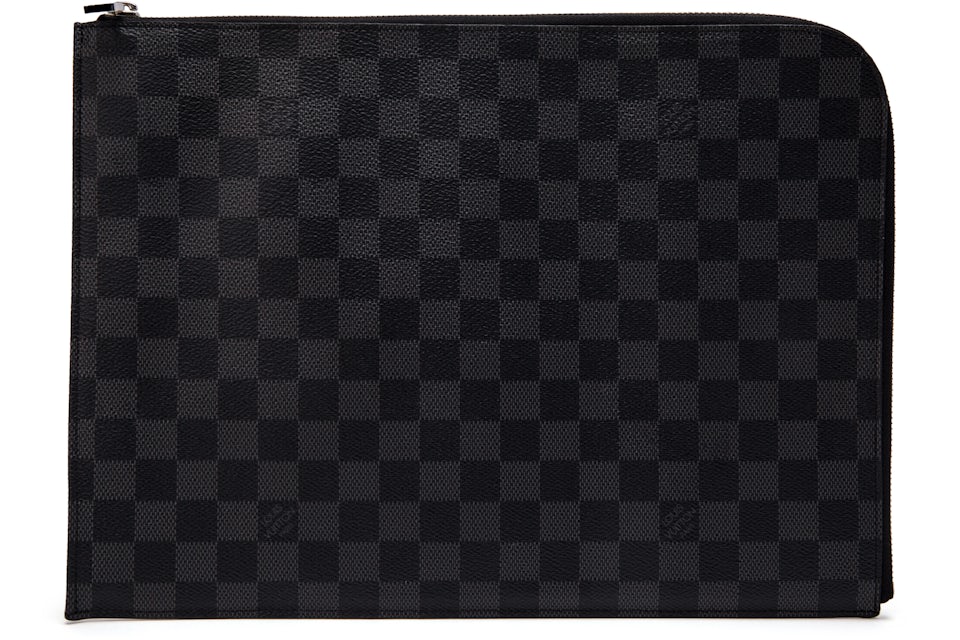 Louis Vuitton Pochette Jour Damier Graphite GM Black in Canvas with  Silver-tone - GB