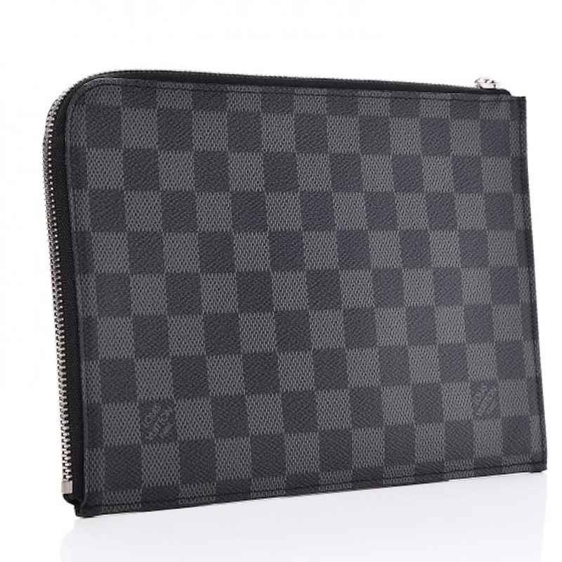 Louis Vuitton Pochette Jour Damier Graphite PM Black/Grey in Canvas