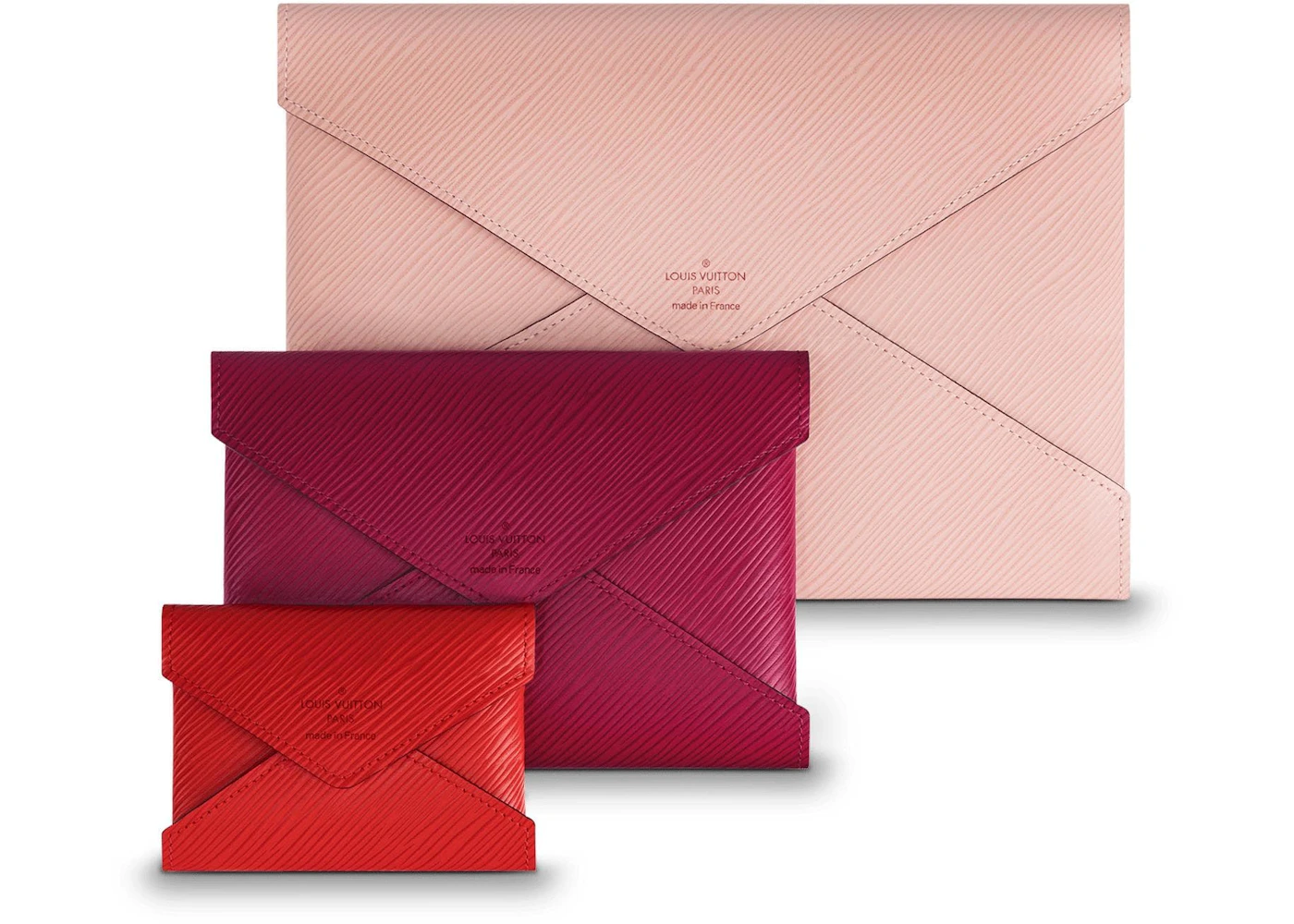Louis Vuitton M60711 Fuchsia/ Rouge Epi Leather Tri-fold Josephine Wallet  (GI 3114) - The Attic Place