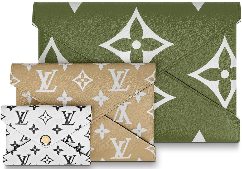 Louis Vuitton Pochette Kirigami Monogram Giant Khaki Green/Beige in Coated  Canvas with Gold-tone - MX