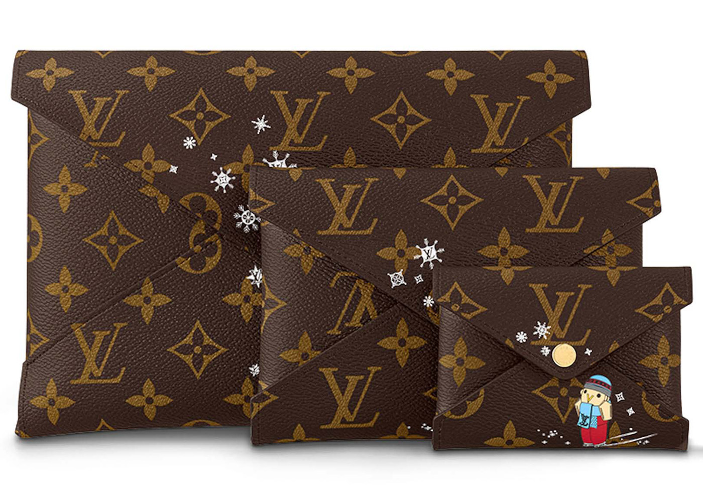 Louis Vuitton Pochette Kirigami Monogram Catogram Brown/Orange in 