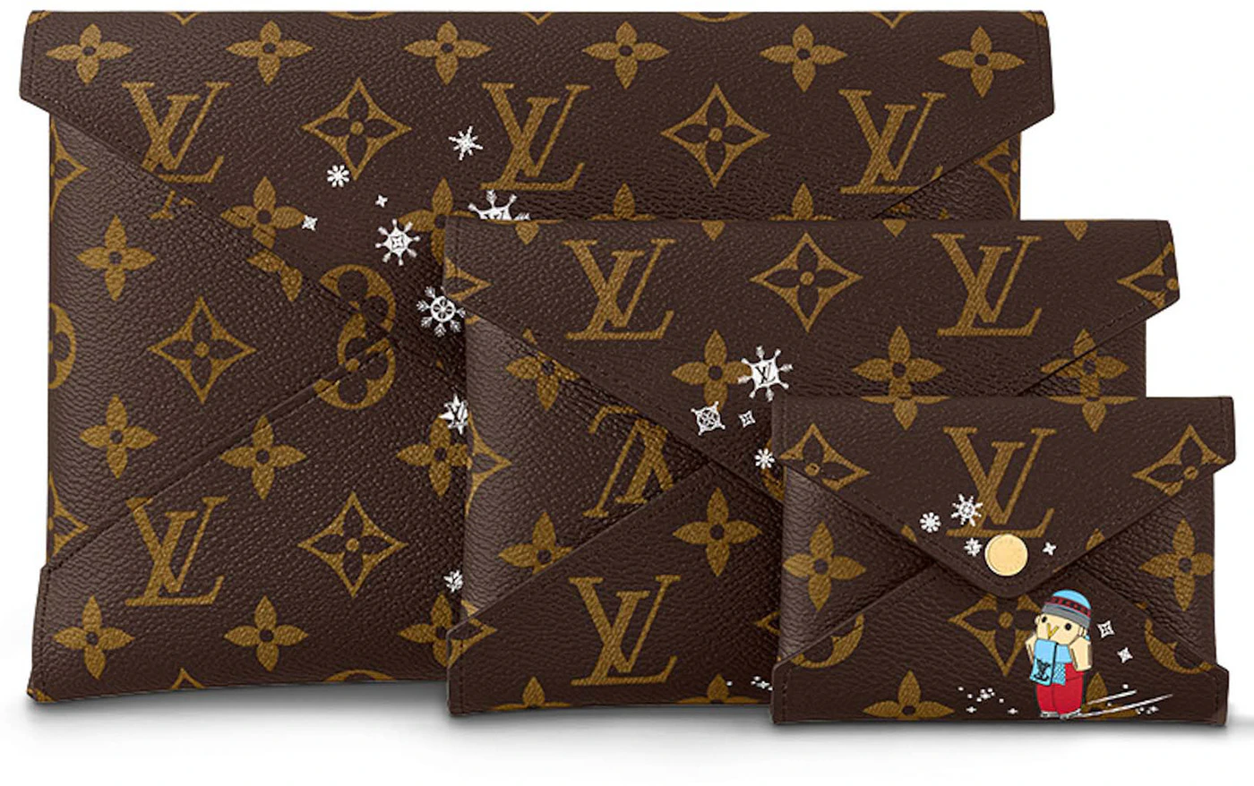 Louis Vuitton Pochette Kirigami Monogram Brown in Coated Canvas