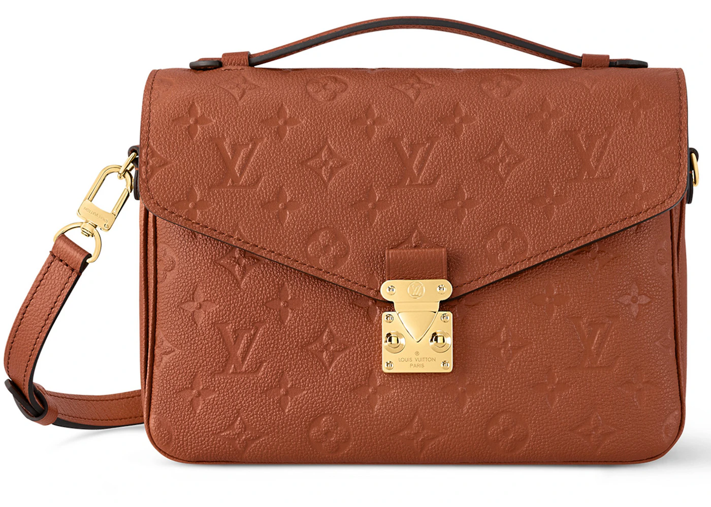 Louis Vuitton Pochette Metis Cognac in Calfskin Leather with Gold