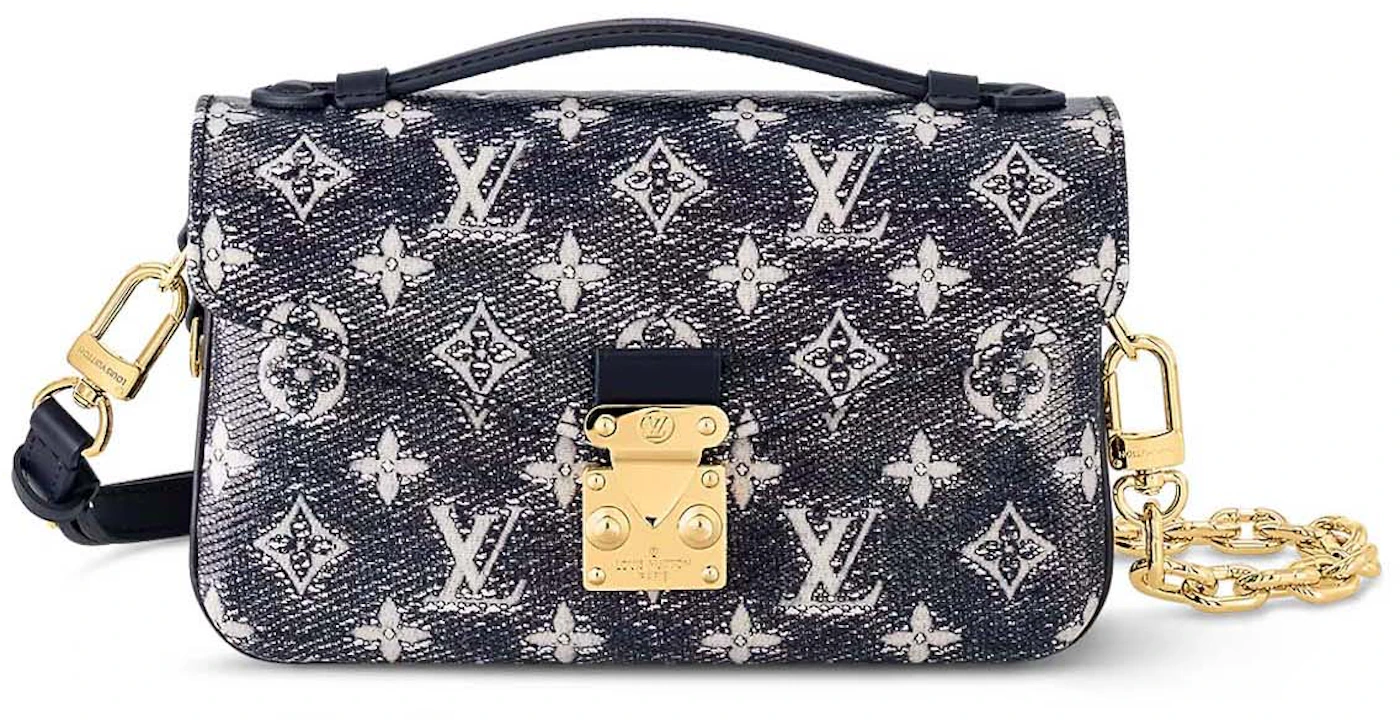 Louis Vuitton Pochette Metis East West Blue in Monoglam Coated Canvas with  Gold-tone - US