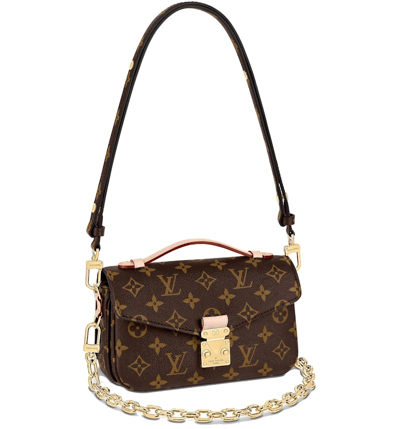 Louis Vuitton Pochette Métis East West Monogram Canvas Brown in