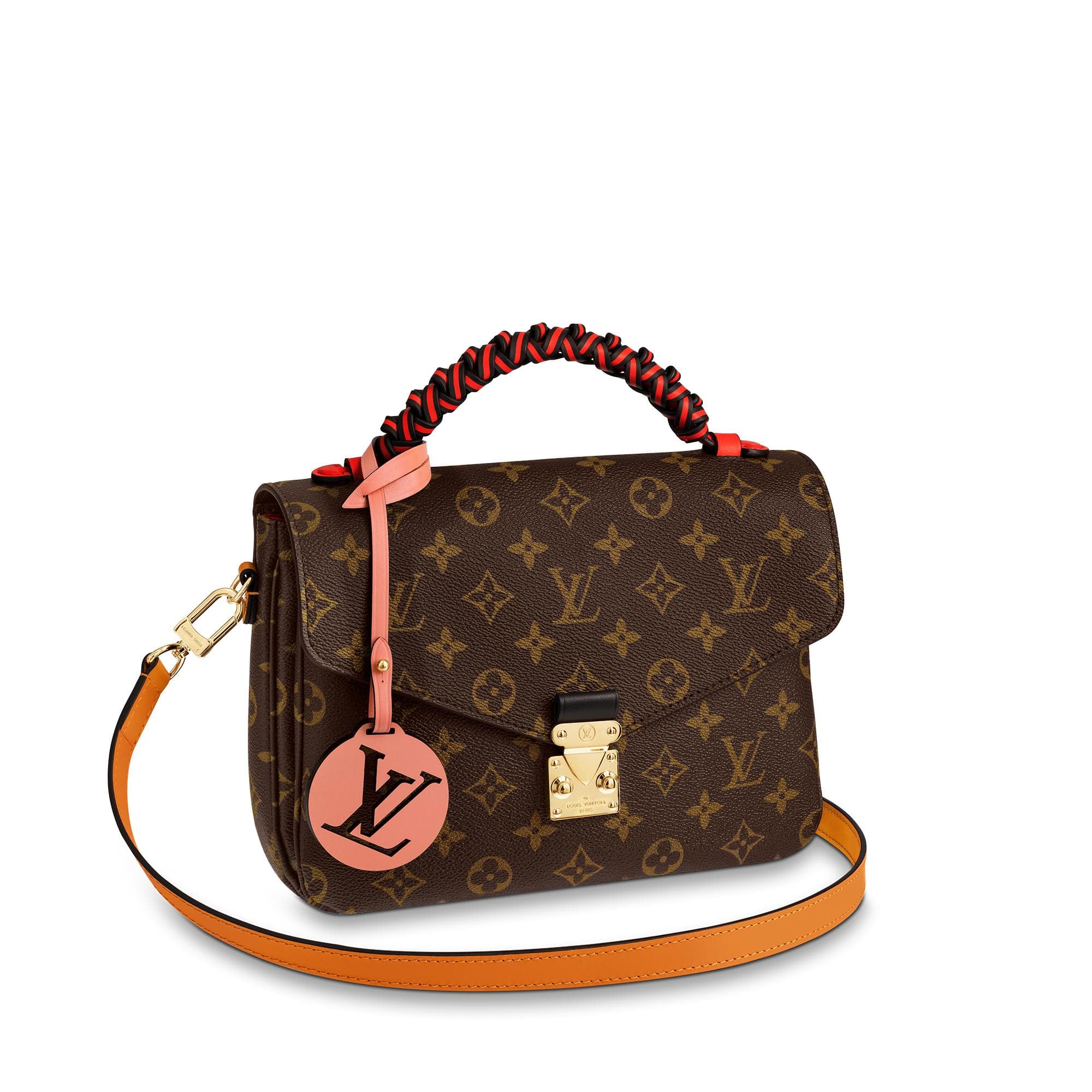 Louis Vuitton Pochette Metis Monogram Braided Coquelicot Red in Coated  Canvas with Gold-tone