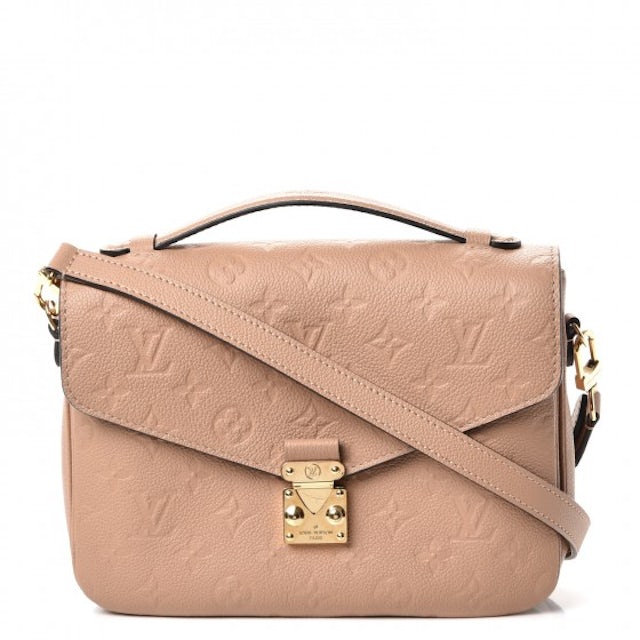 Louis Vuitton Monogram Empreinte Leather Pochette Metis Flap Bag