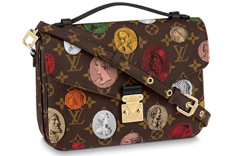 Louis Vuitton Pochette Metis x Fornasetti Monogram Cameo Brown in