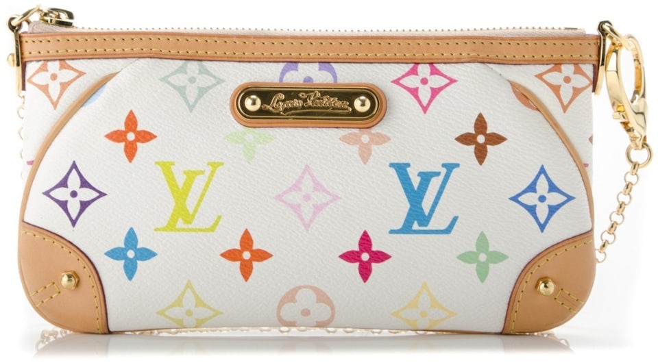 LOUIS VUITTON WHITE MULTICOLOUR MONOGRAM POCHETTE BY TAKASHI