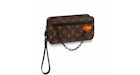 Louis Vuitton Pochette Volga Monogram Black Hardware Brown