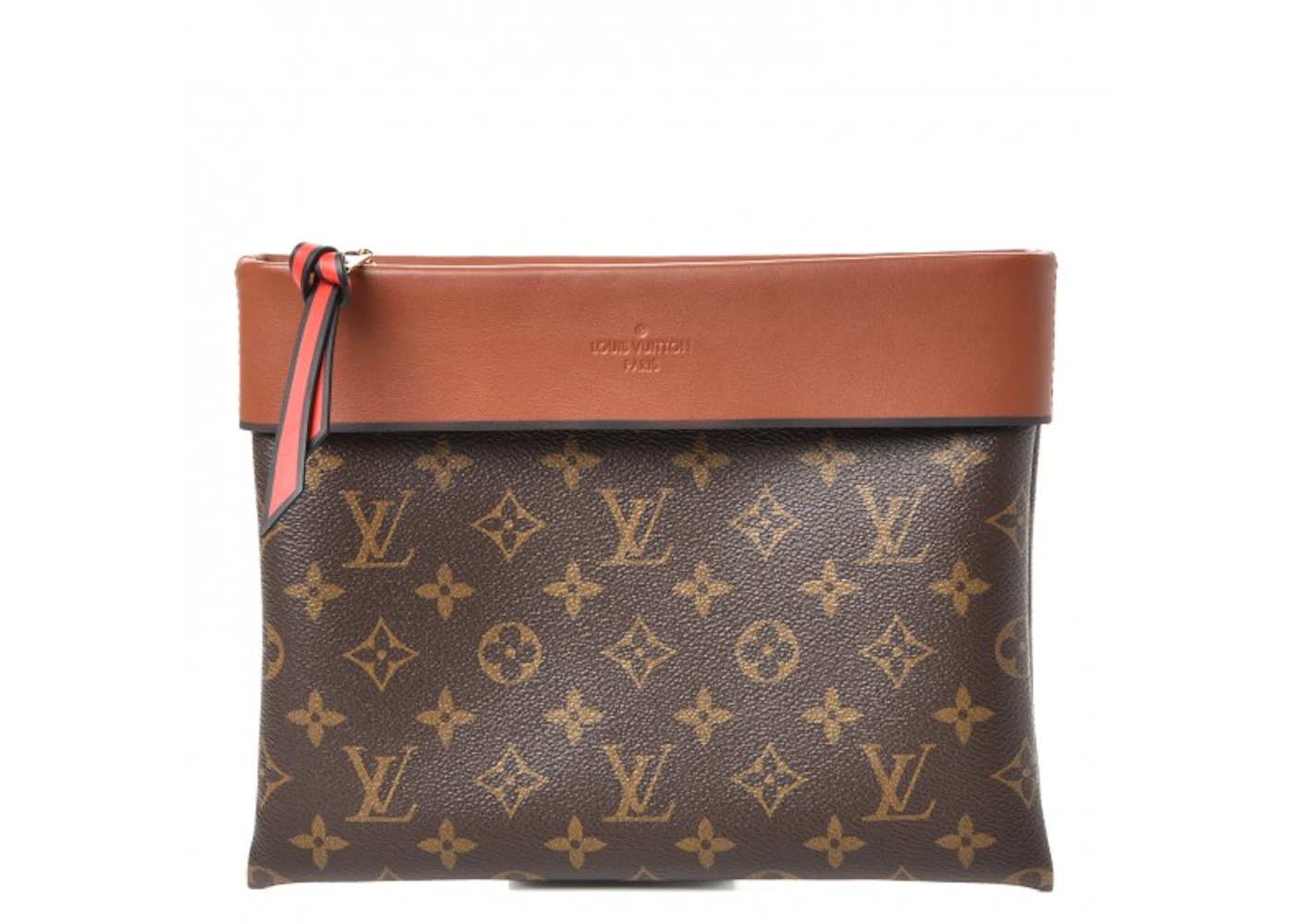 Louis Vuitton Pochette Tuileries Monogram Caramel in Toile Coated  Canvas/Leather with Gold-tone - US
