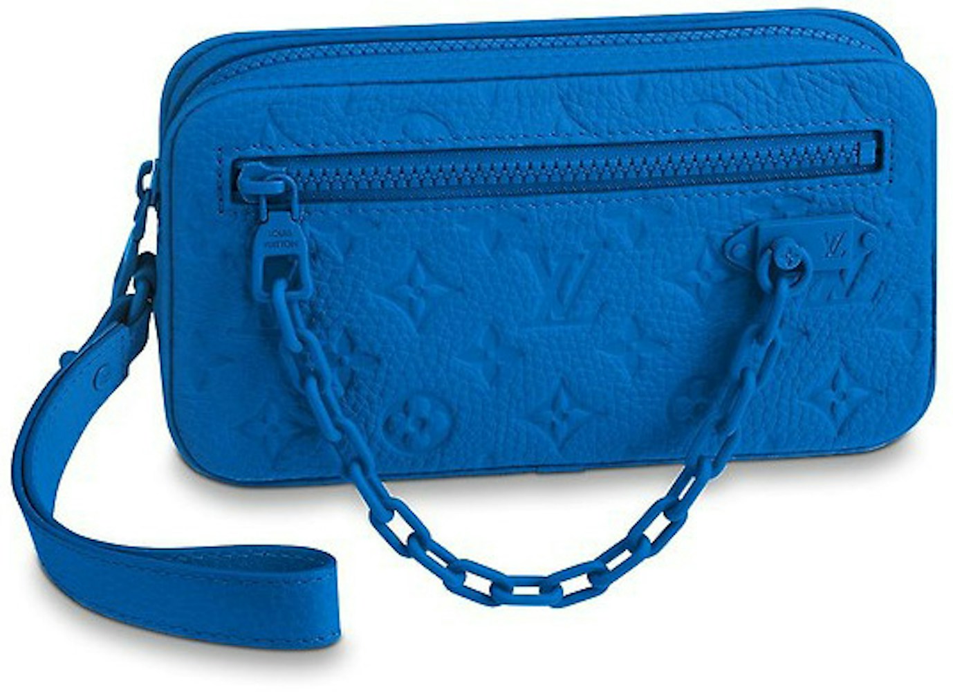 gå på indkøb Kærlig entreprenør Louis Vuitton Pochette Volga Monogram Blue in Taurillon Leather with  Tone-on-Tone