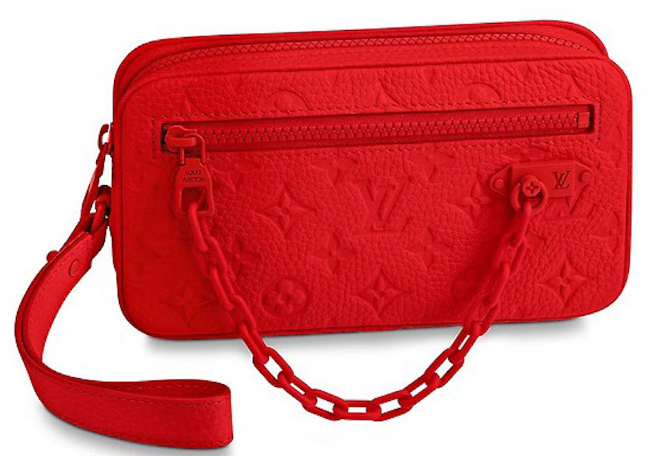 farligt Migration Bloom Louis Vuitton Pochette Volga Monogram Rouge in Taurillon Leather with  Tone-on-Tone