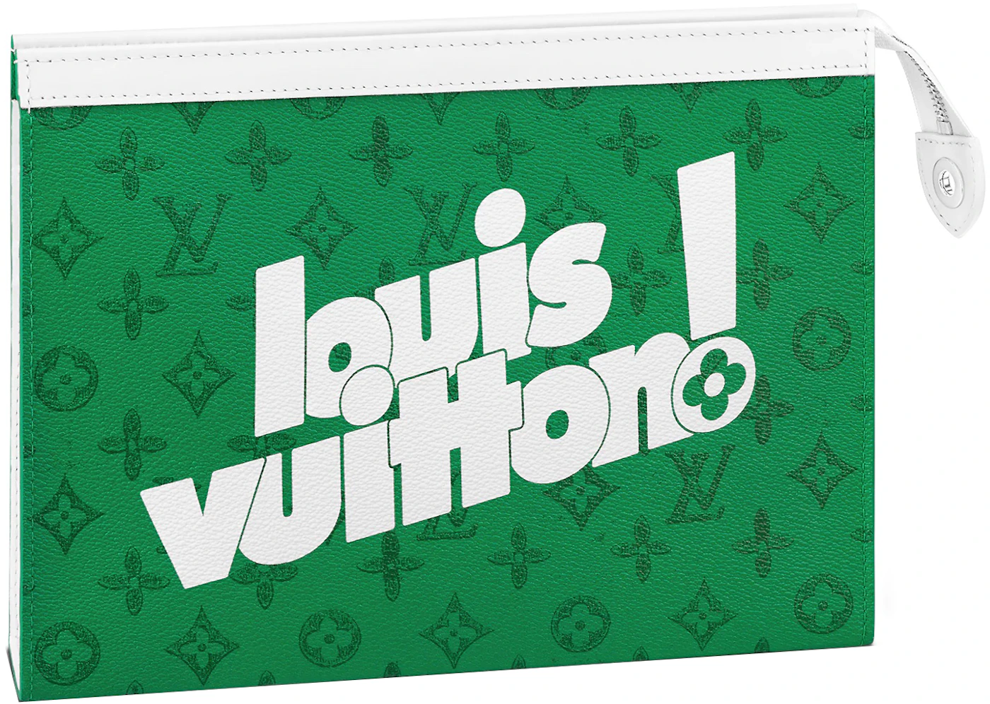 Louis Vuitton Pochette Voyage MM Green Vintage in Coated Canvas/Leather  with Silver-tone - US
